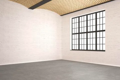 Rustic emty room with stone wall - Illustration Stock Illustration