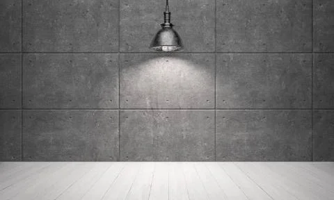 Rustic emty room with stone wall - Illustration Stock Illustration