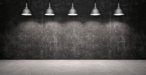 Rustic emty room with stone wall - Illustration Stock Illustration