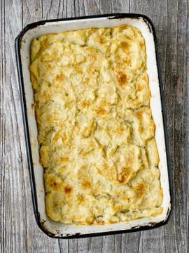 Rustic english fish pie Stock Photos