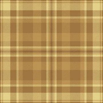 Rustic fabric check pattern, rough plaid seamless background. Rag textile v.. Stock Illustration