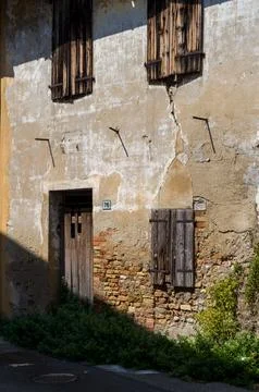 Rustic Facade, Number 76 Stock Photos