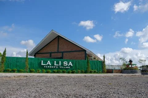 Rustic Farm Building with Classic Architecture Surrounded by Rural Landscape and 写真素材