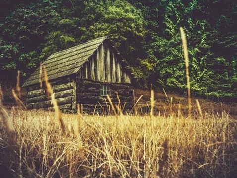 Rustic Farm Building 库存照片