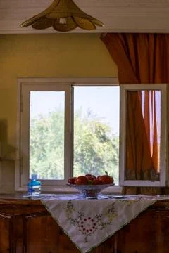 Rustic Farmhouse Kitchen Stock Photos
