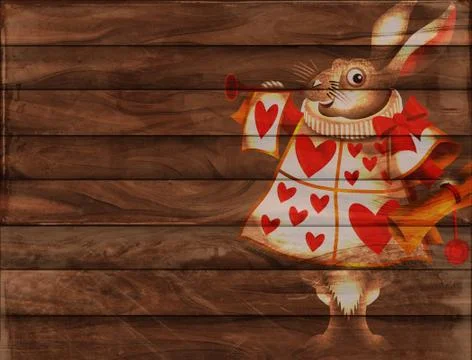 Rustic Fence Border Stock-Illustration