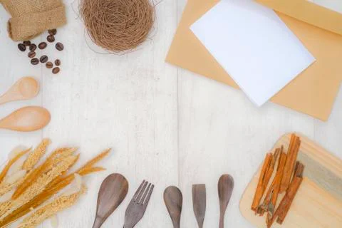 Rustic flat layout97 Stock Photos