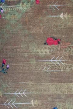 Rustic Floral and Tribal Pattern Fabric イラスト素材