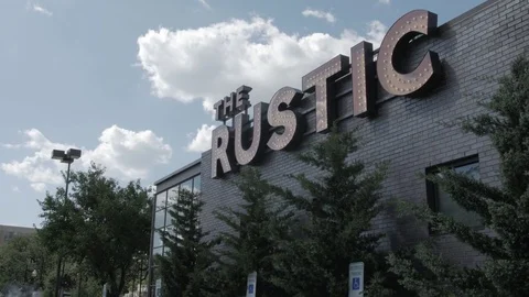 The Rustic Gimbal Movement of Venue Front Stock Footage 82284684