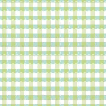 Rustic ginham plaid seamless vector pattern green 库存插图