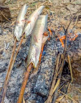 Rustic Grill Foto stock