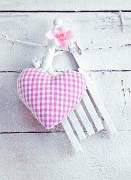 Rustic heart for valentine Stock Photos