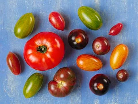 Rustic heirloom tomato Stock Photos