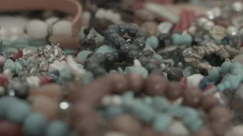 Rustic Jewelry Market Spread Stock Footage 181568917