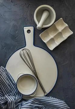 Rustic kitchen cooking stuff Stock-Fotos