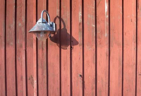 Rustic lamp of metal Stock Photos