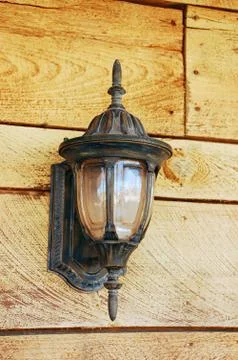 Rustic lamp Stock Photos