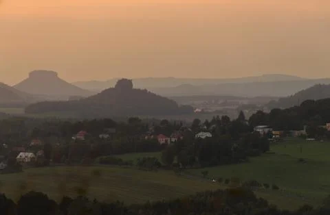 Rustic landscape in the czech republic Stock Photos