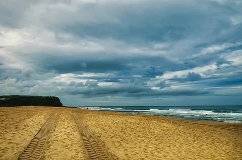 Rustic landscape with dramatic sky Foto stock