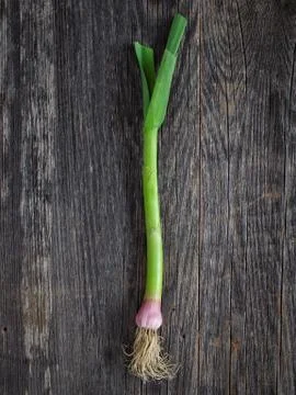 Rustic leek Stock Photos