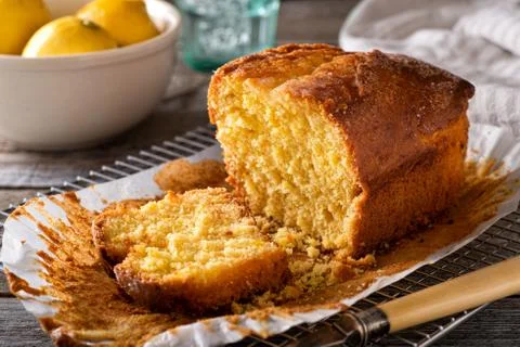 Rustic Lemon Loaf Stock Photos