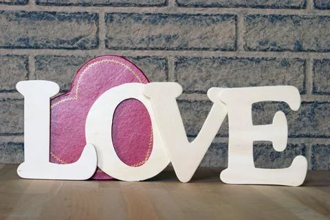 Rustic Love Expression Stock Photos