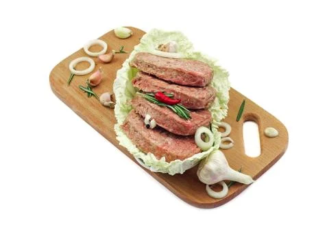 Rustic meatballs with spices 스톡 사진