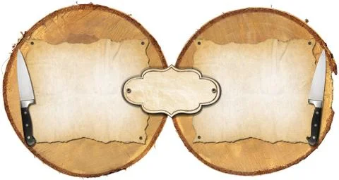 Rustic menu background Stock Illustration