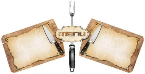 Rustic menu template Illustrazione stock