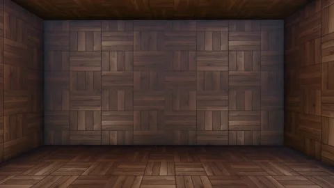 Rustic metal cube room Stock Footage 265526515