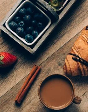 Rustic morning coffee Stock Photos