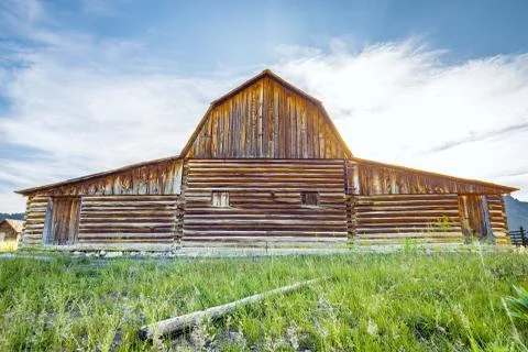 Rustic Moulton Barn Foto stock