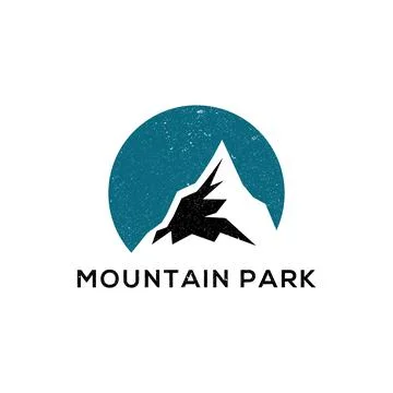 Rustic Mountain Park Logo designs Ilustração Stock