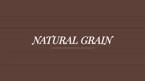 Rustic natural wood grain texture background with white 'Natural Grain' typ.. Stock Footage 337655783