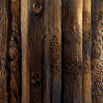 Rustic oak wood texture Stock Illustration