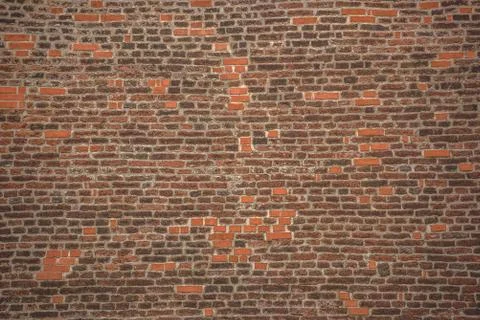 Rustic Old Brick Wall Texture Pattern Stock Photos