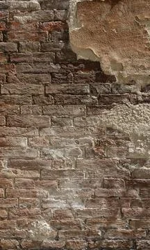 Rustic Old Brick Wall Texture. Stock Photos
