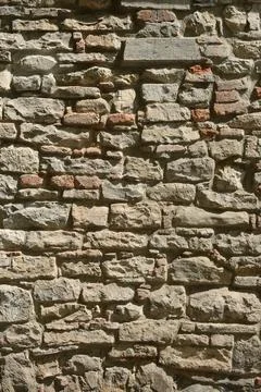 Rustic Old Brick Wall Texture. Stock Photos