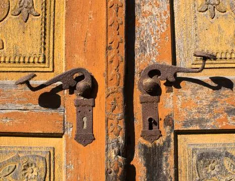 Rustic old door Stock Photos