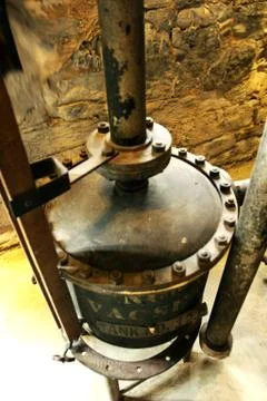 Rustic old heater/furnace Foto stock