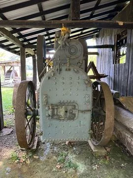 Rustic old steam engine Stock Photos