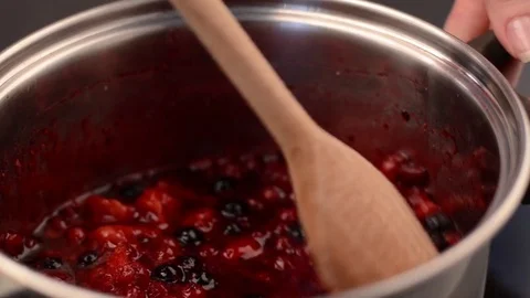 Rustic old styled cakes with berries stock footage delicious Stock Footage 75486797