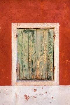 Rustic old window Stock Photos