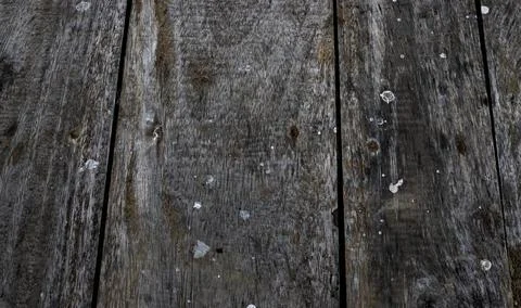 Rustic old wooden table top close up top view for texture background Stock Photos