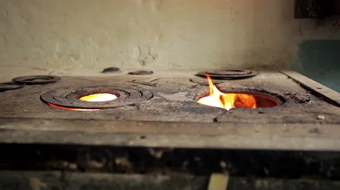 Rustic oven Stock Footage 50394508