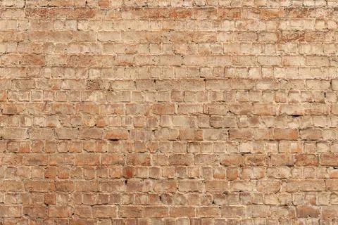 Rustic painted red brick wall background Stock Photos