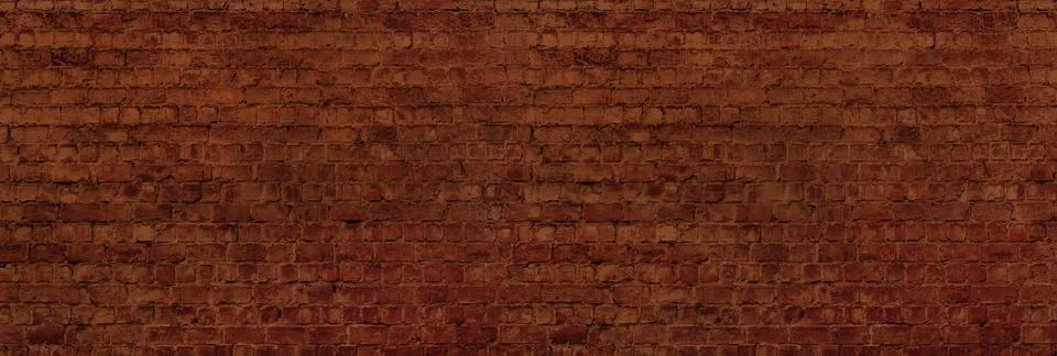 Rustic painted red brick wall background Stock Photos