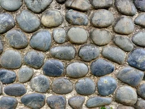 Rustic Pebble Stone Wall Stock Photos