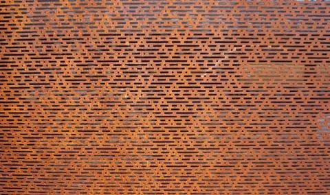 Rustic perforated metal horizontal Stock Photos