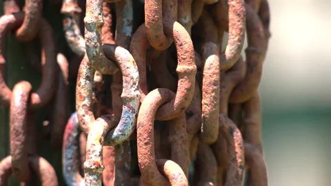 Rustic Picturesque chains Hanging 4K Stock Footage 196011526